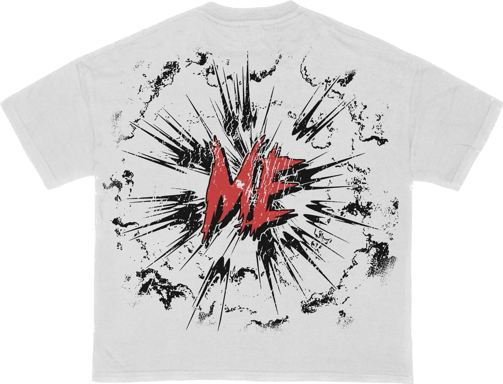 “Mental Emotions” Oversized Cropped Tee Red